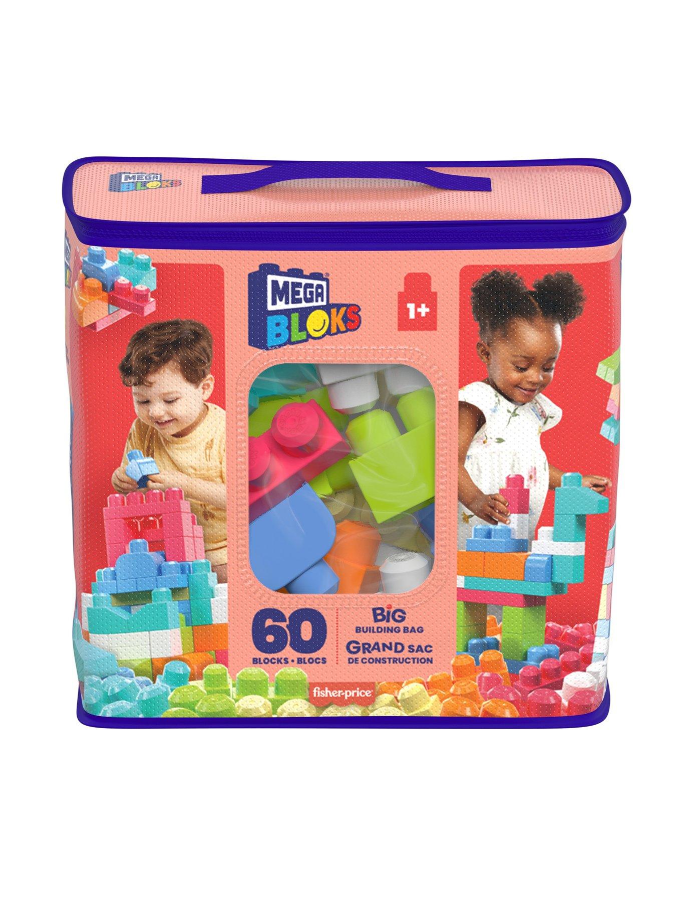 Details about   Mega Bloks First Builders Big Building Bag with  Blocks,Building Toys for Toddle 