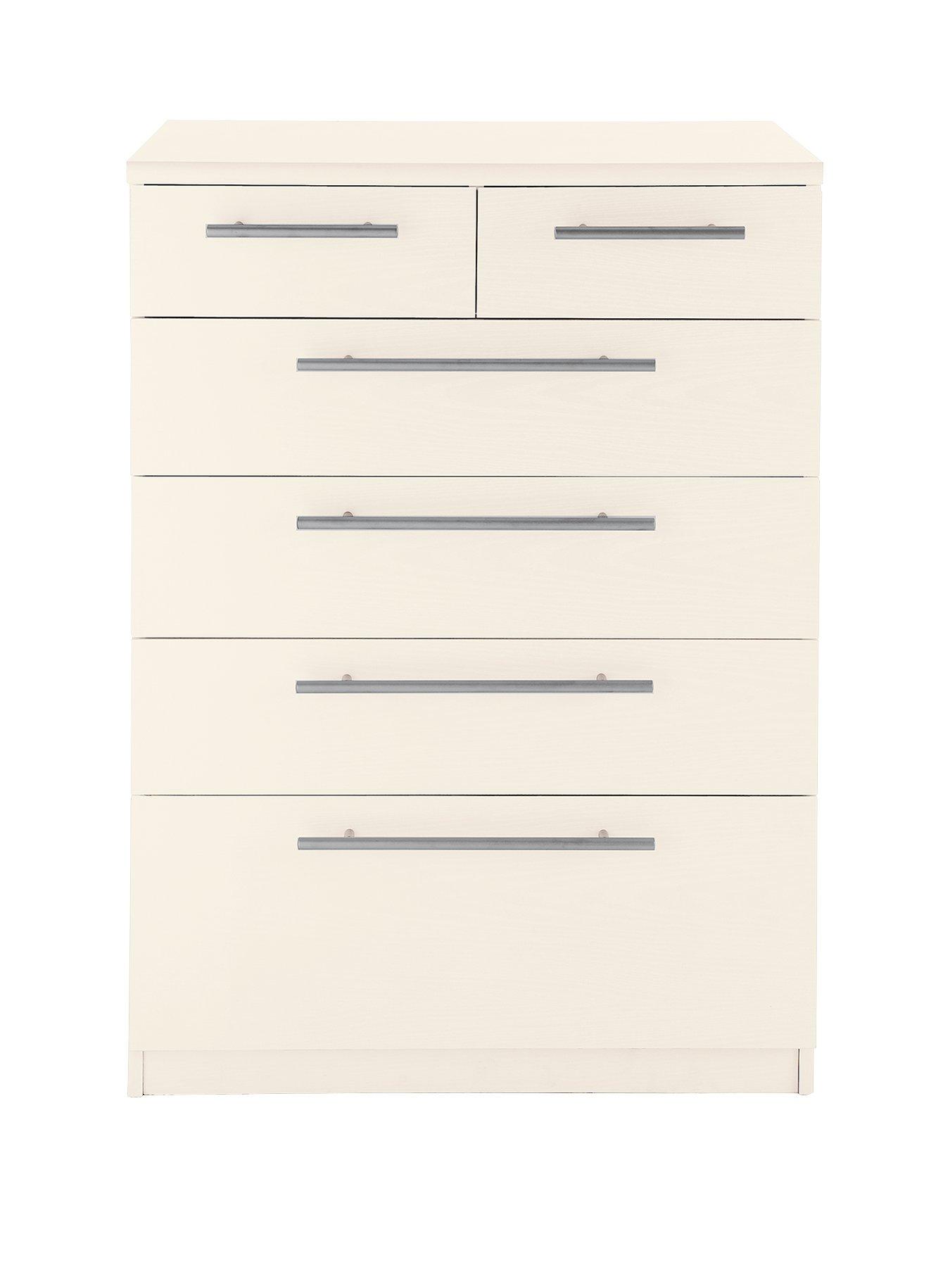 MANY COLOURS AVAILABLE ASSEMBLED Details about   HAND MADE CROWN 2+3 DRAWER CHEST IN GREY 