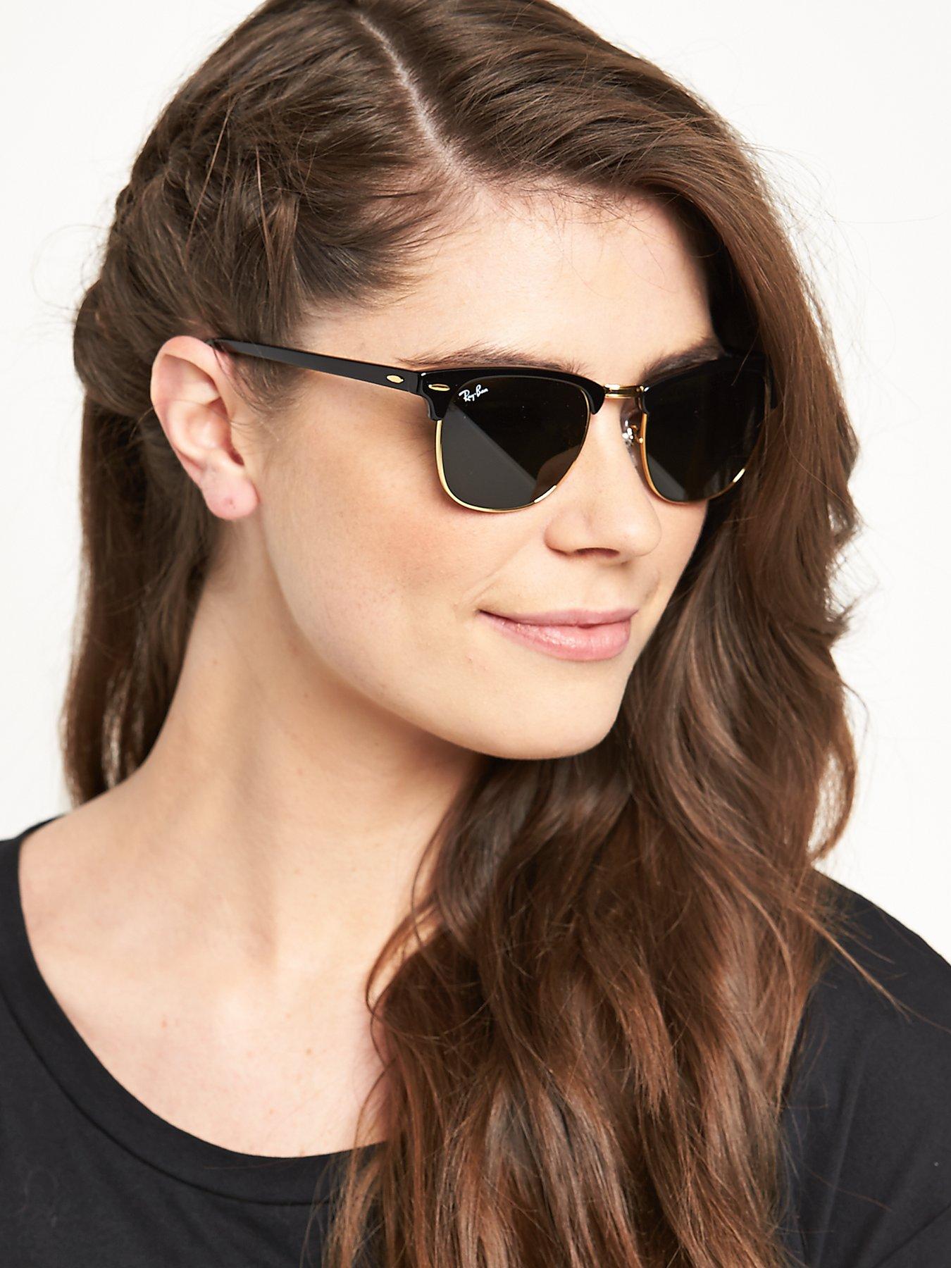 Ray Ban Clubmaster Sunglasses Black Littlewoodsireland Ie