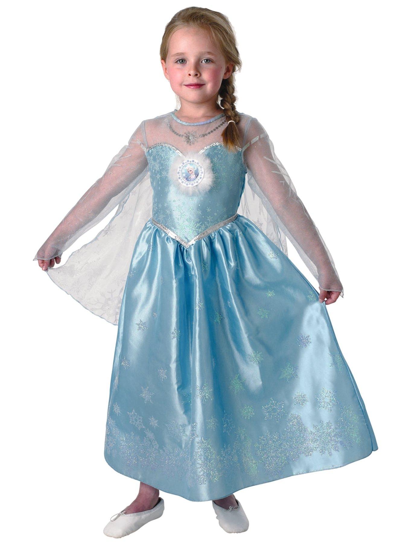 Disney Frozen Girls Deluxe Elsa Snow Queen Kids Fancy Dress Costume | www.bagsaleusa.com