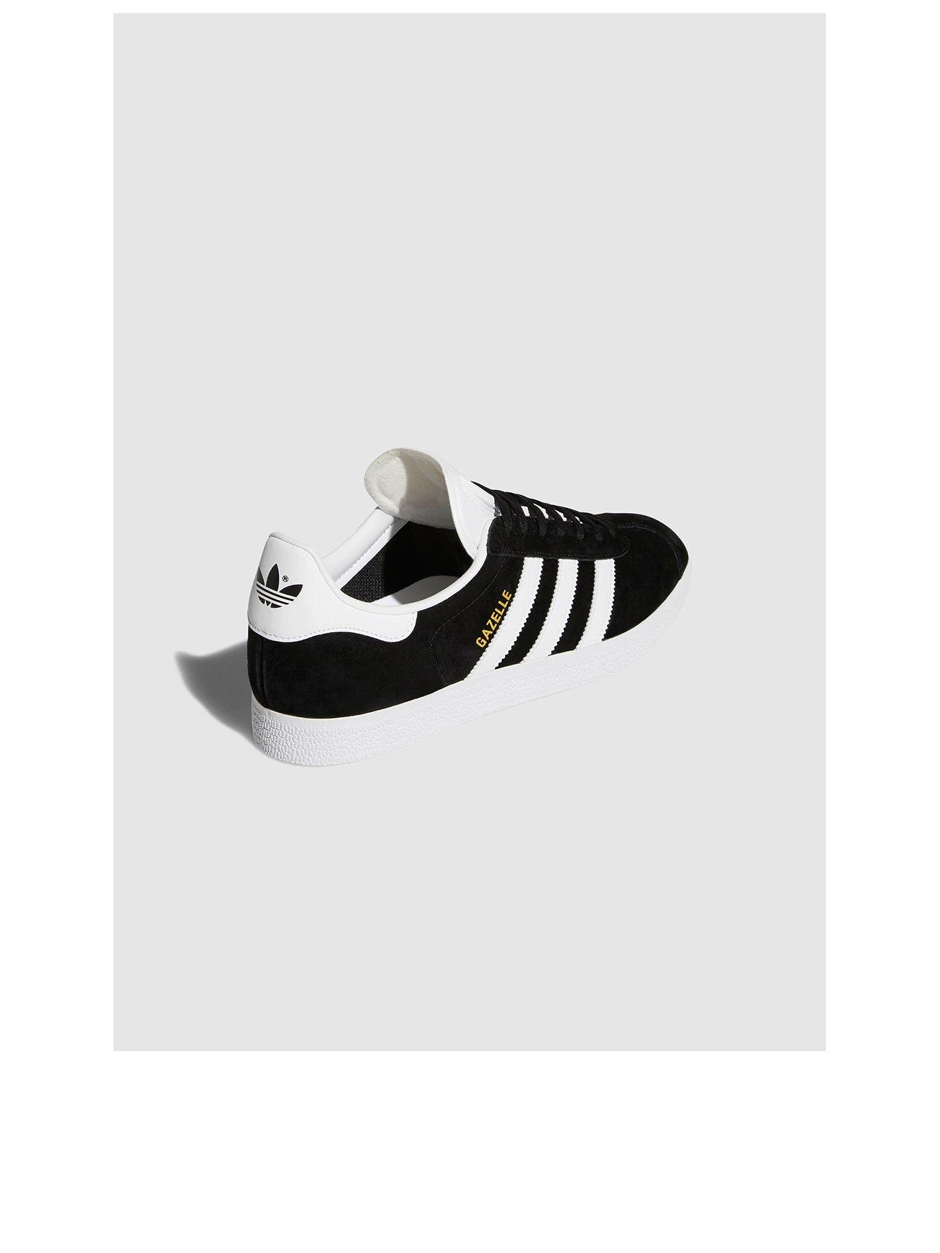 mens black adidas gazelle trainers