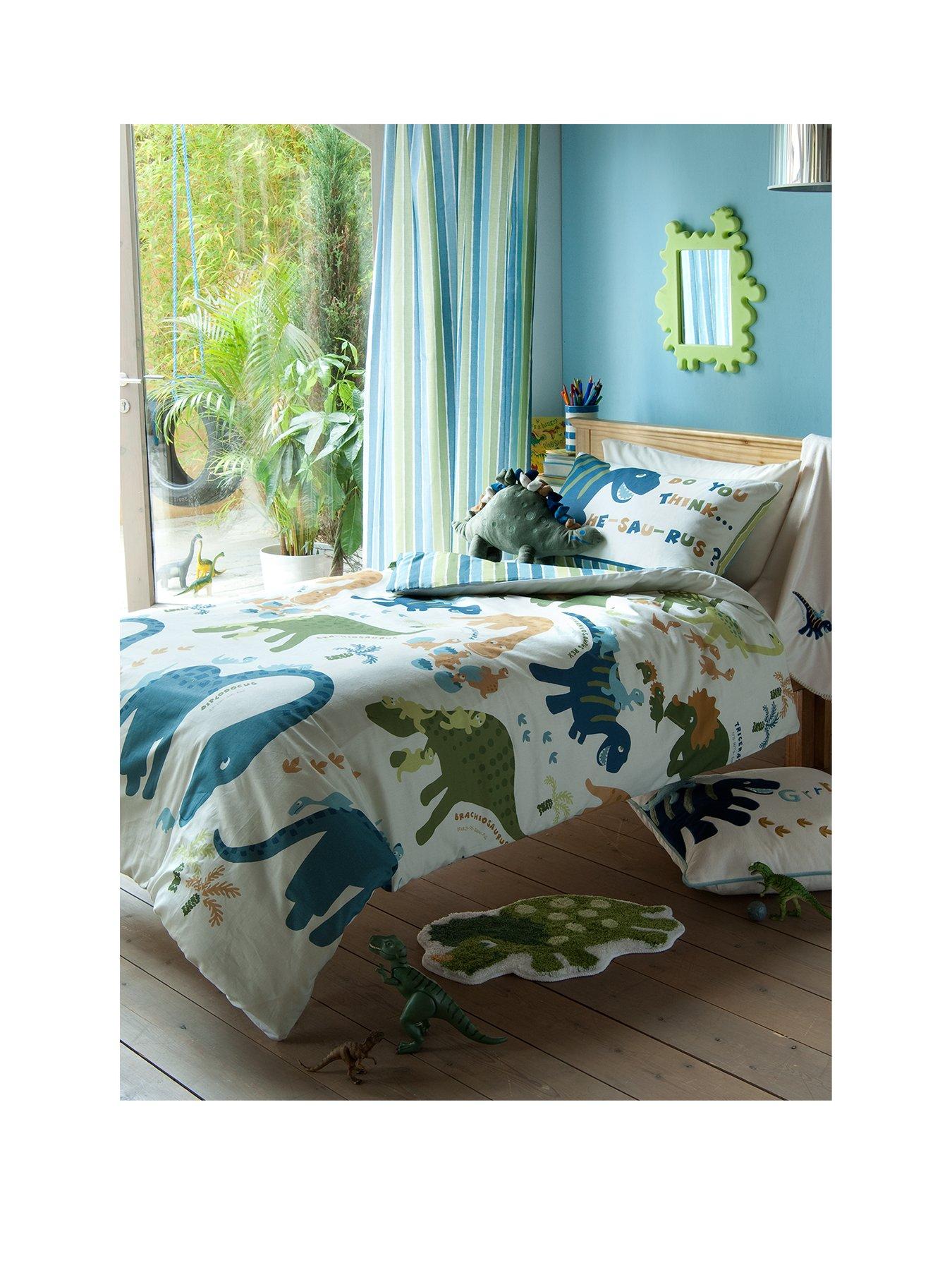 dinosaur single duvet set