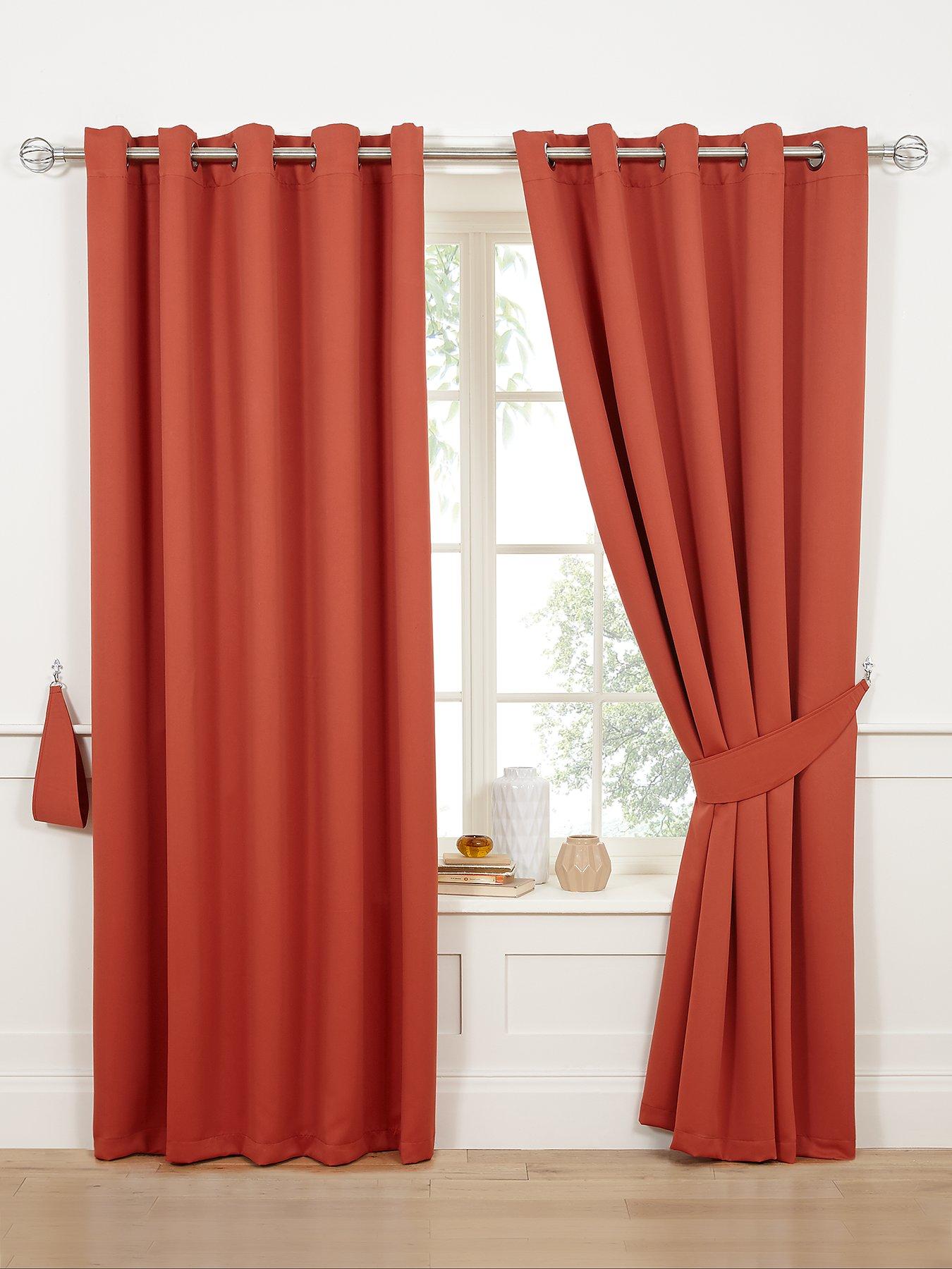 Woven Blackout Eyelet Curtains