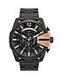 diesel-mega-chief-chronograph-black-and-rose-gold-dial-with-stainless-black-ip-bracelet-mens-watchfront