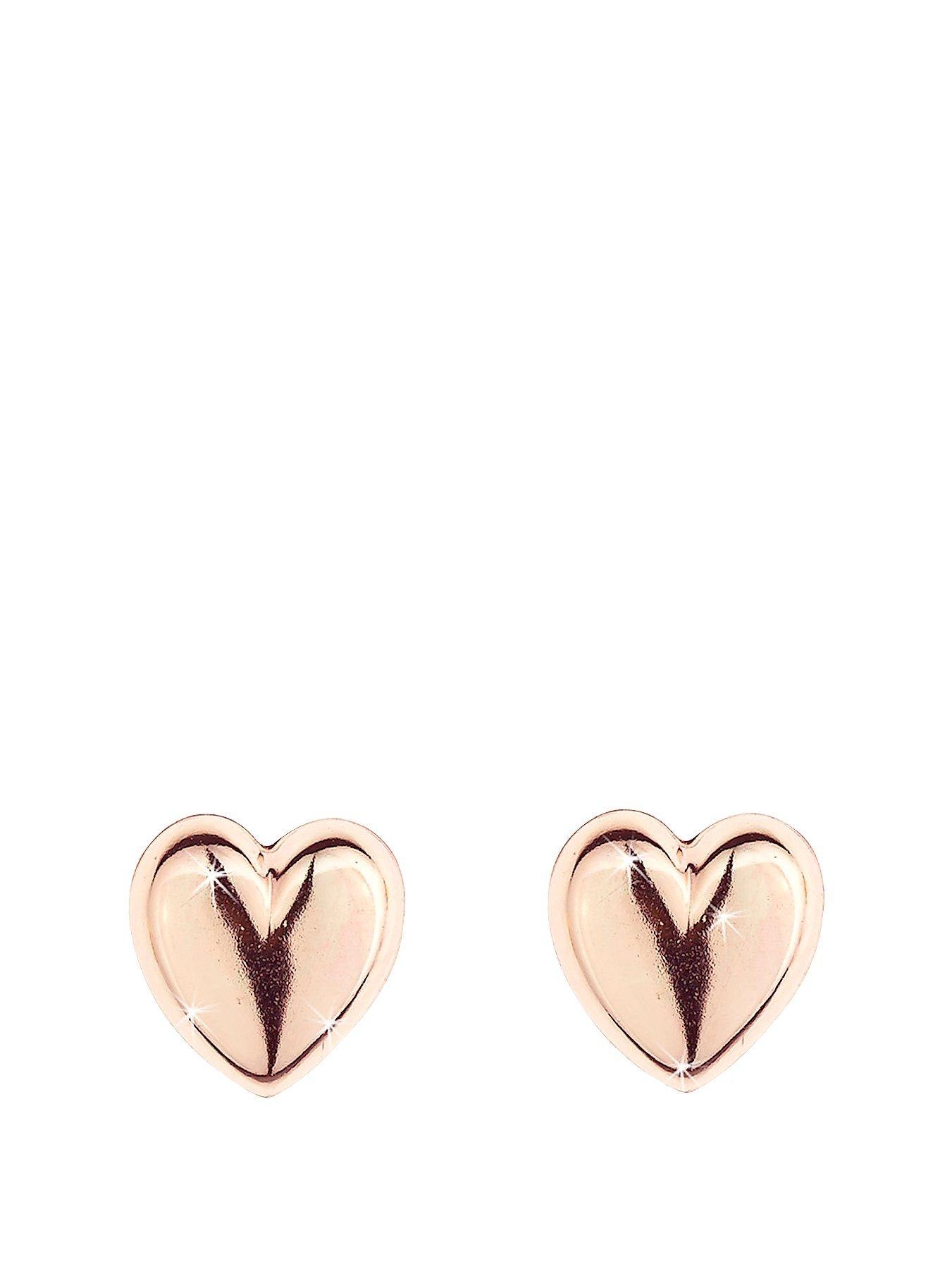 rose gold ear piercing studs