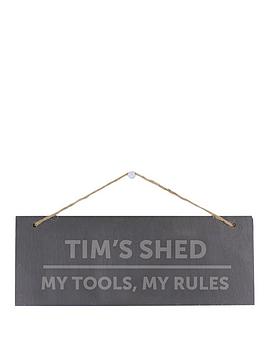 the-personalised-memento-company-personalised-slate-shed-sign