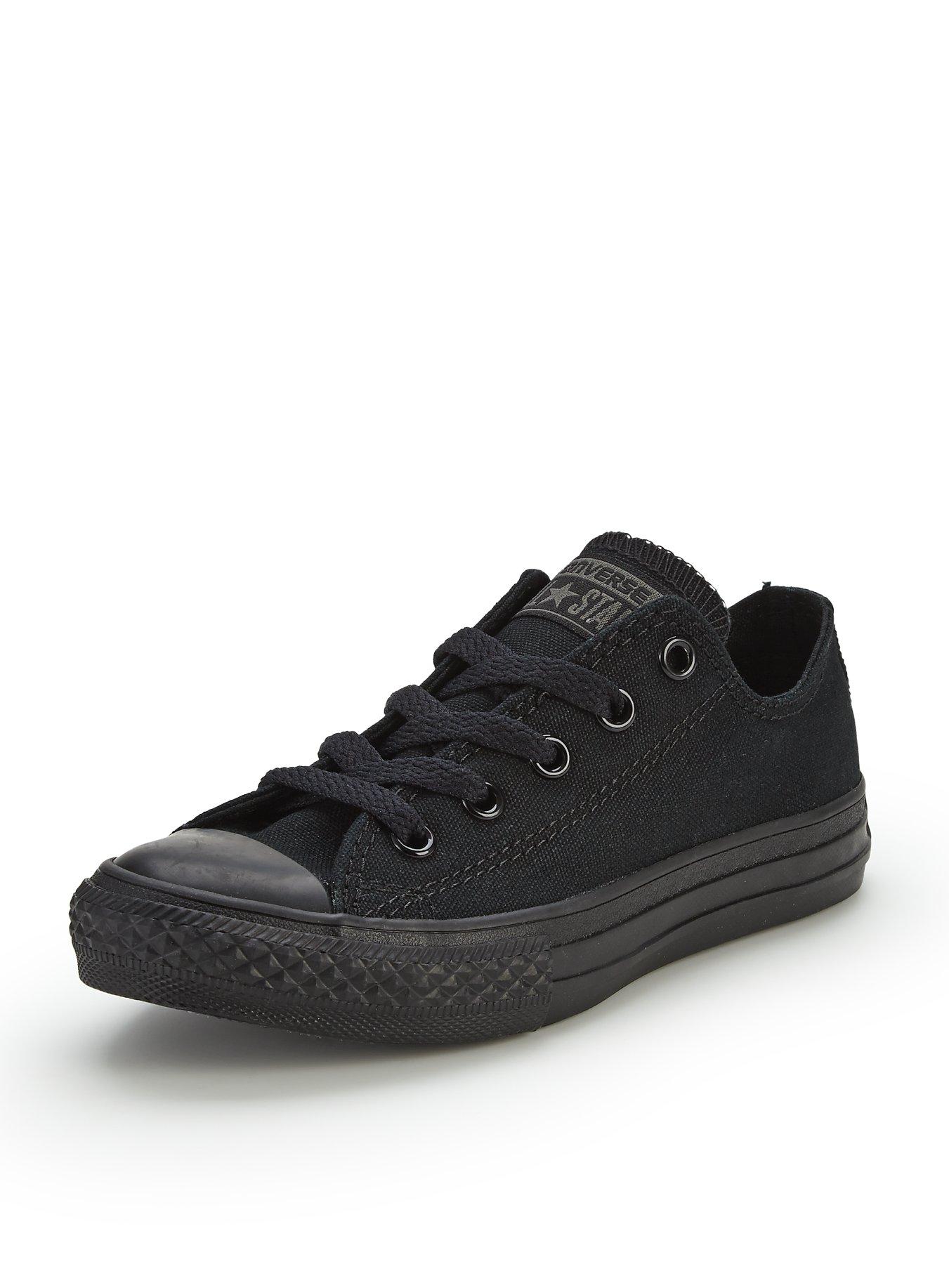 converse all star ox trainers black