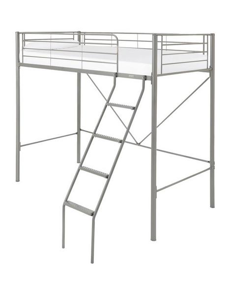 kidspace-domino-high-sleeper-bed-frame-with-optional-mattress