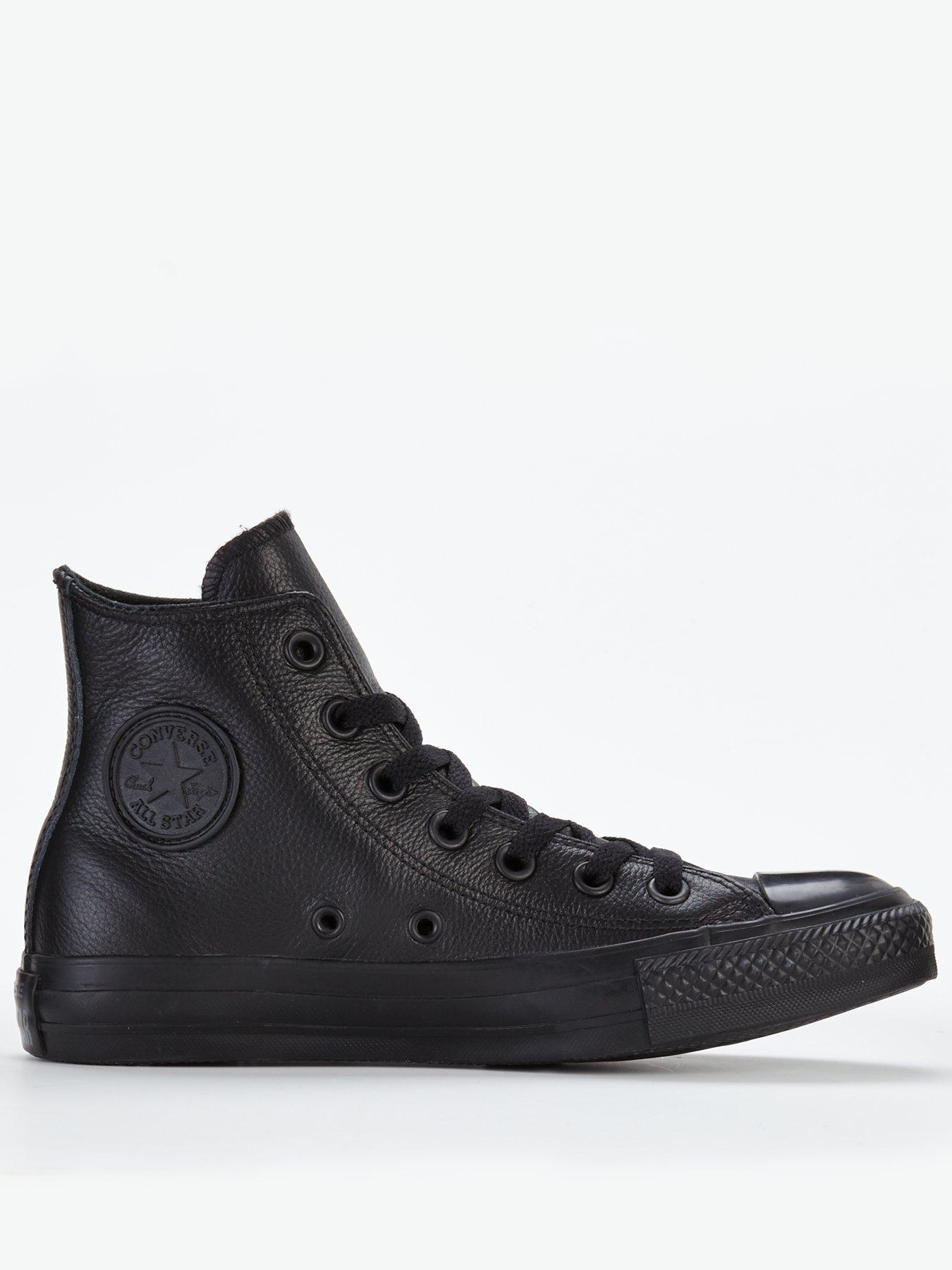 converse leather hi tops womens