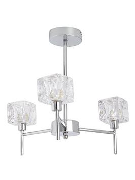 Ice Cube 3 Arm Ceiling Light Littlewoodsireland Ie Ice Cube 3 Arm Ceiling Light