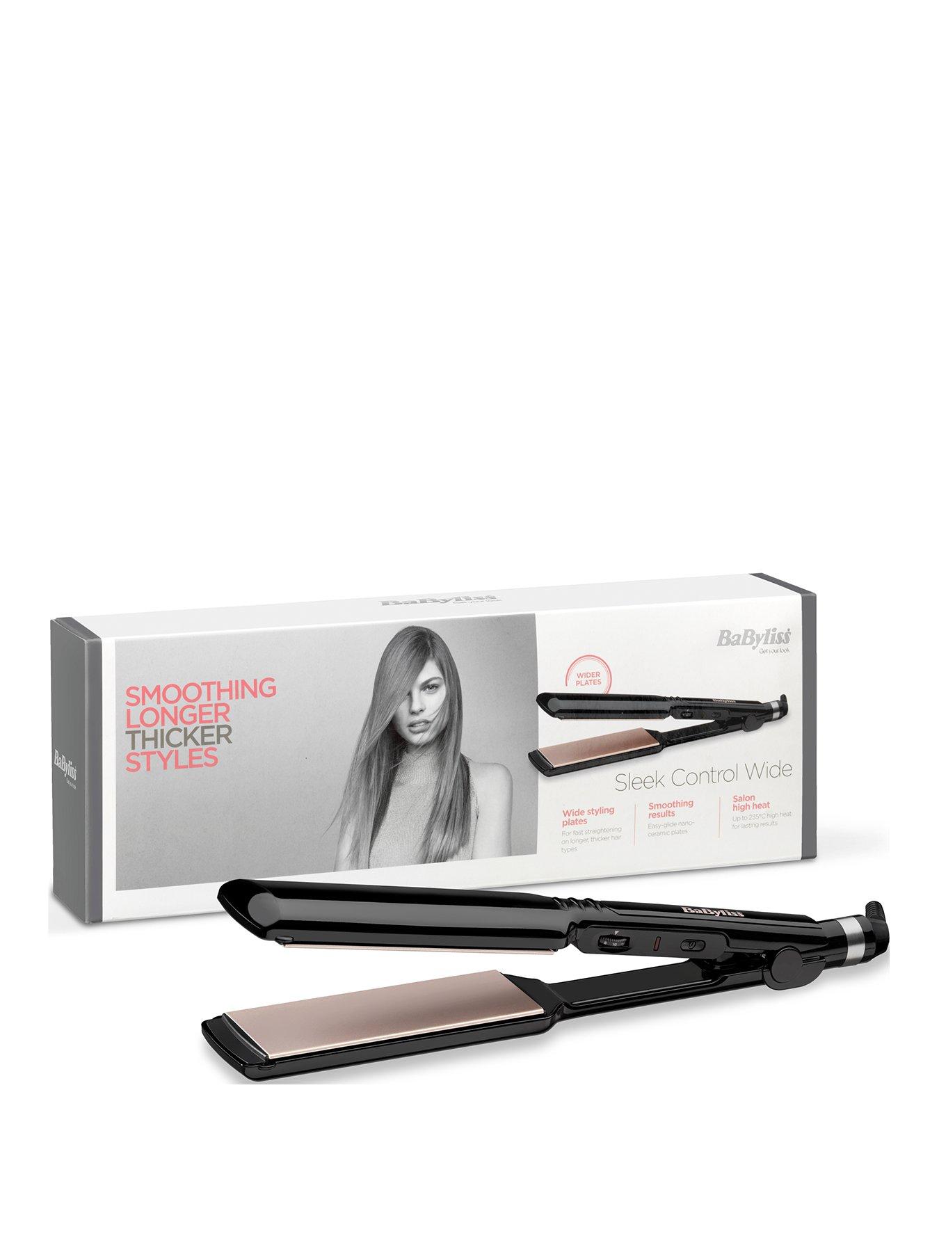 wide plate hair straighteners babyliss