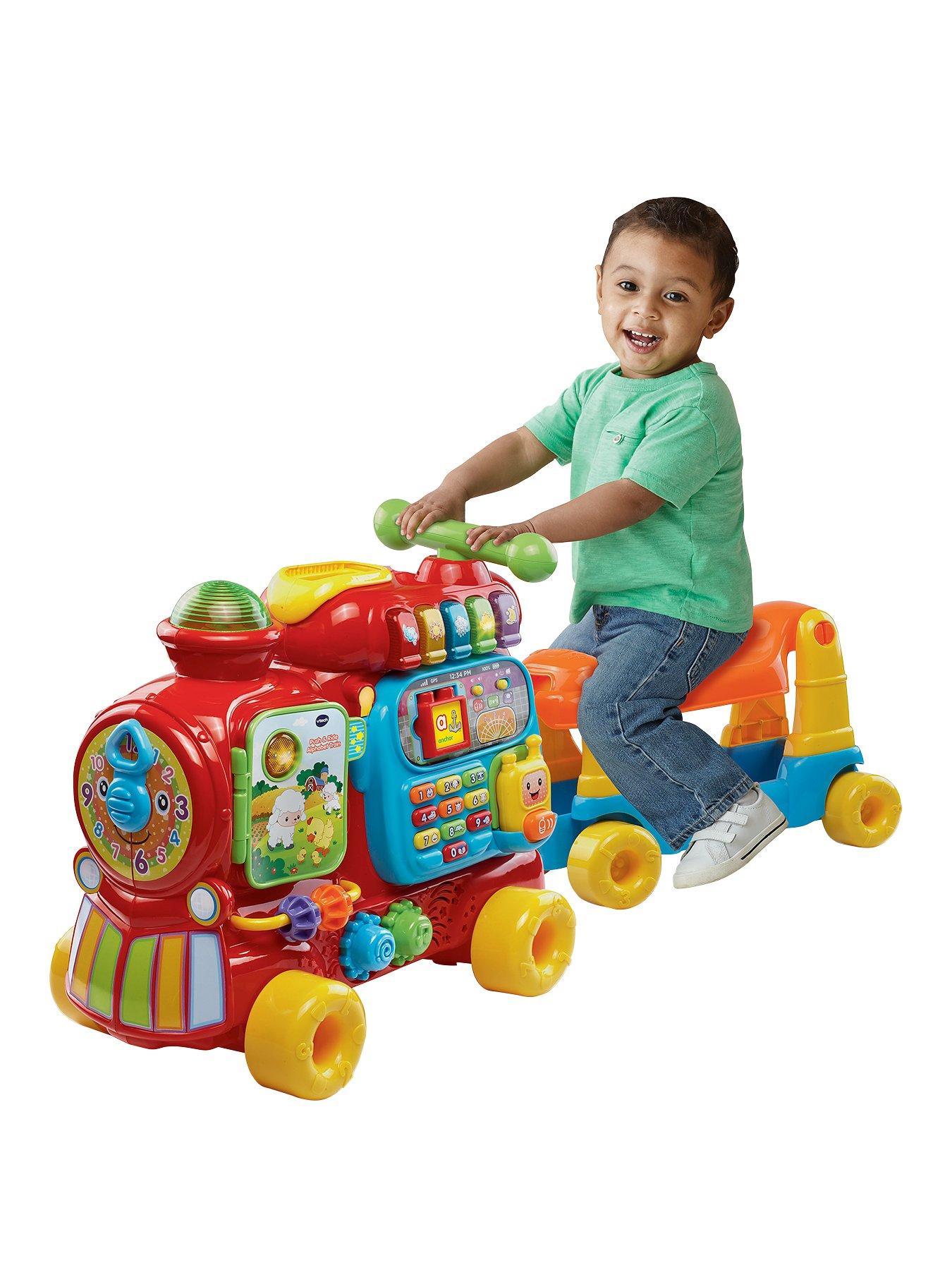 vtech push and ride alphabet train pink