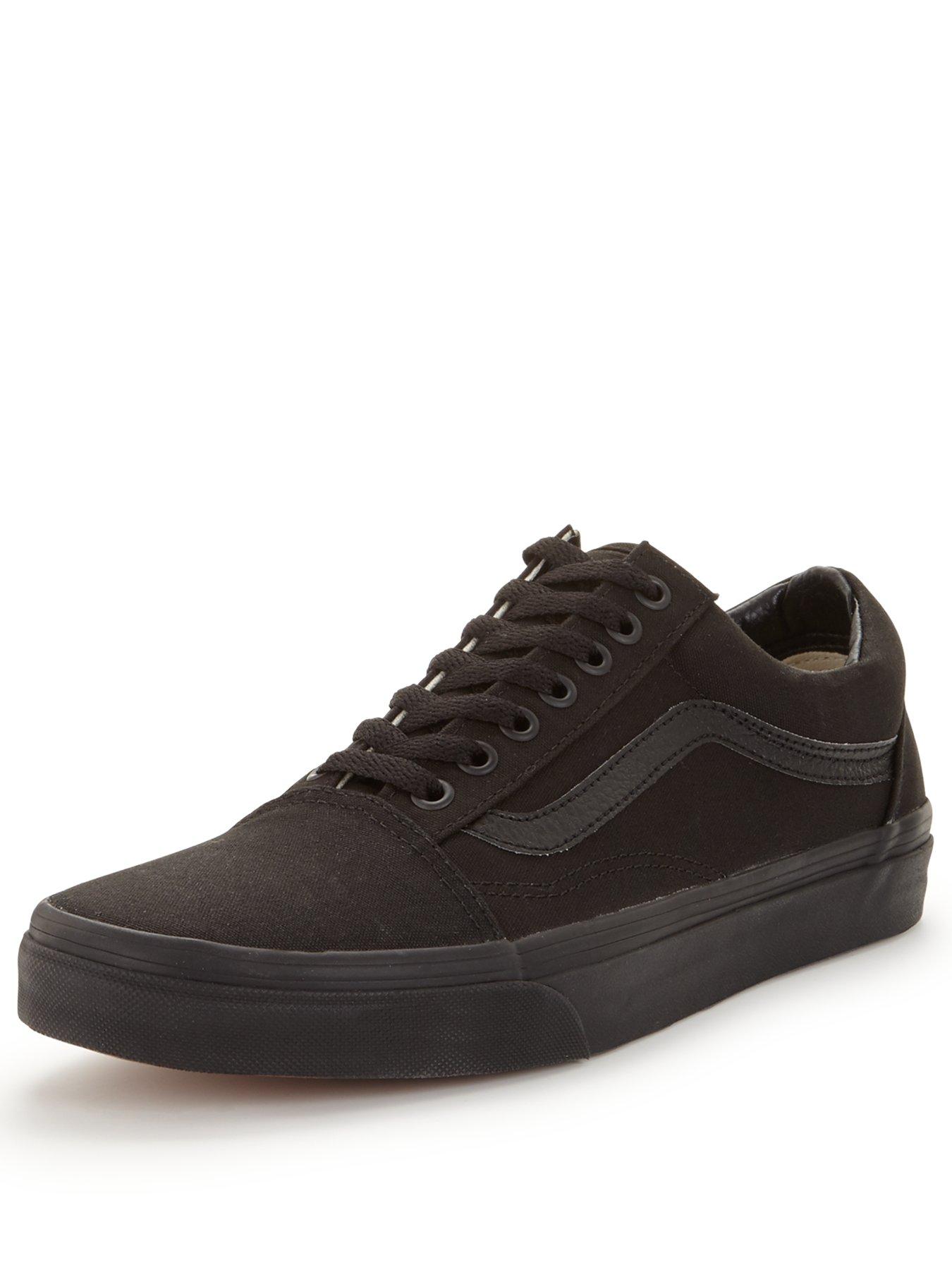 vans black trainers