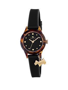radley-watch-it-tortoise-dial-with-dog-charm-black-silicone-strap-ladies-watch