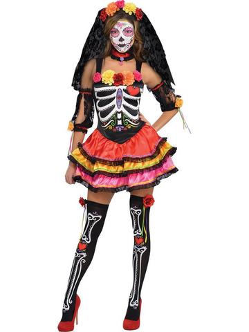 Ladies Adult Dead Halloween Costume Fancy Dress Zombie Princess Cinderella 