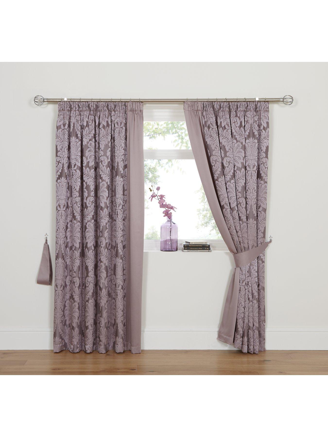 Boston Jacquard Lined Pencil Pleat Curtains Littlewoodsireland Ie