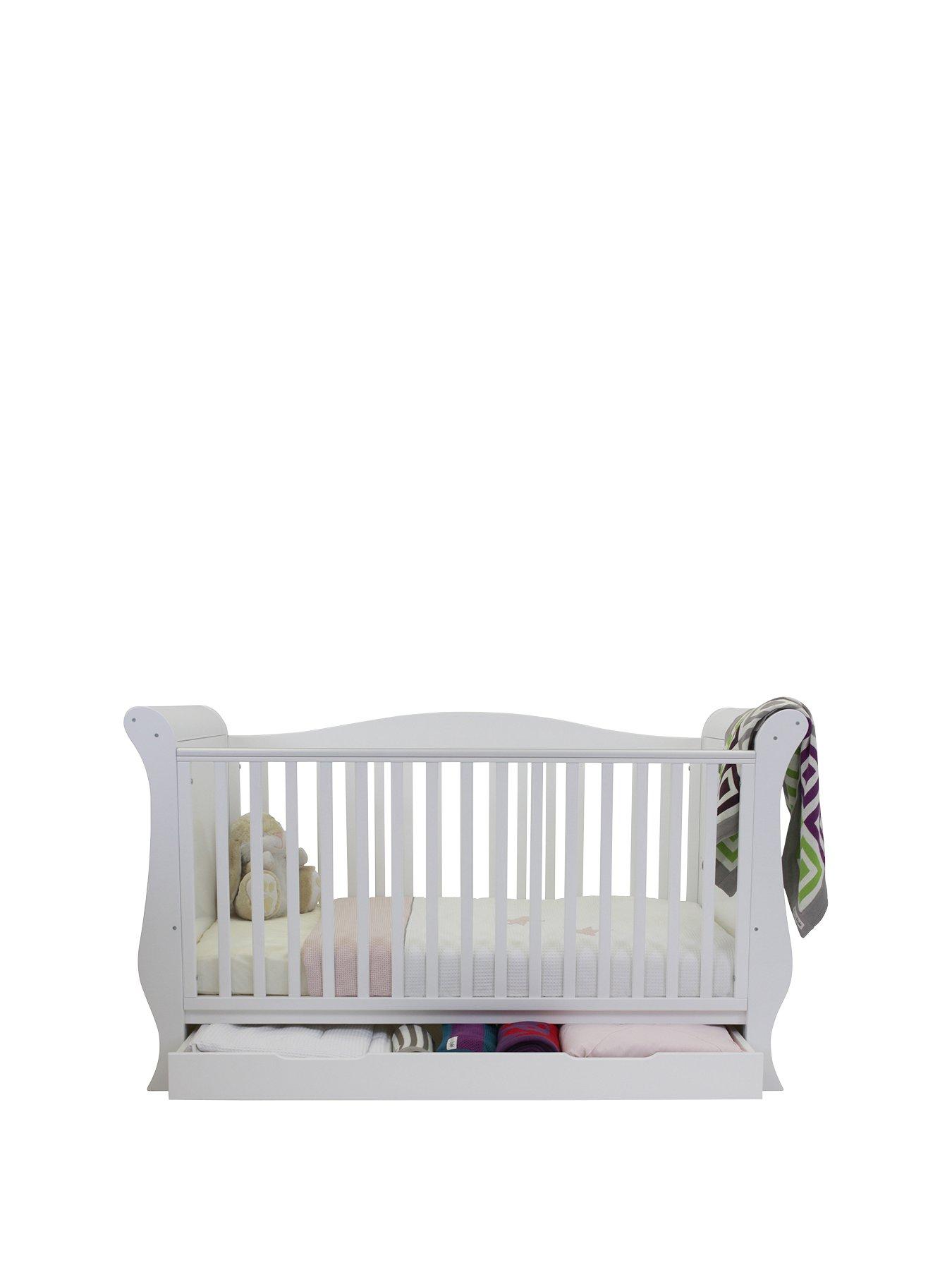 Babystyle Hollie Sleigh Cot Bed White Littlewoodsireland Ie