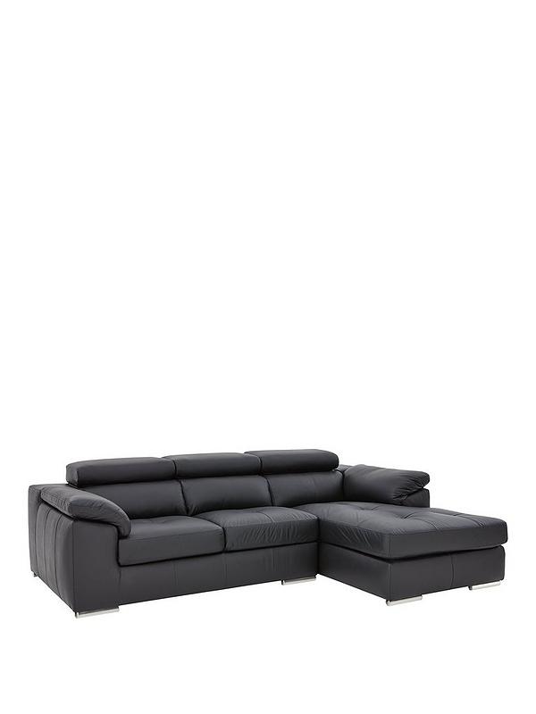 Brady 100 Premium Leather 3 Seater, Brady Leather Corner Sofa