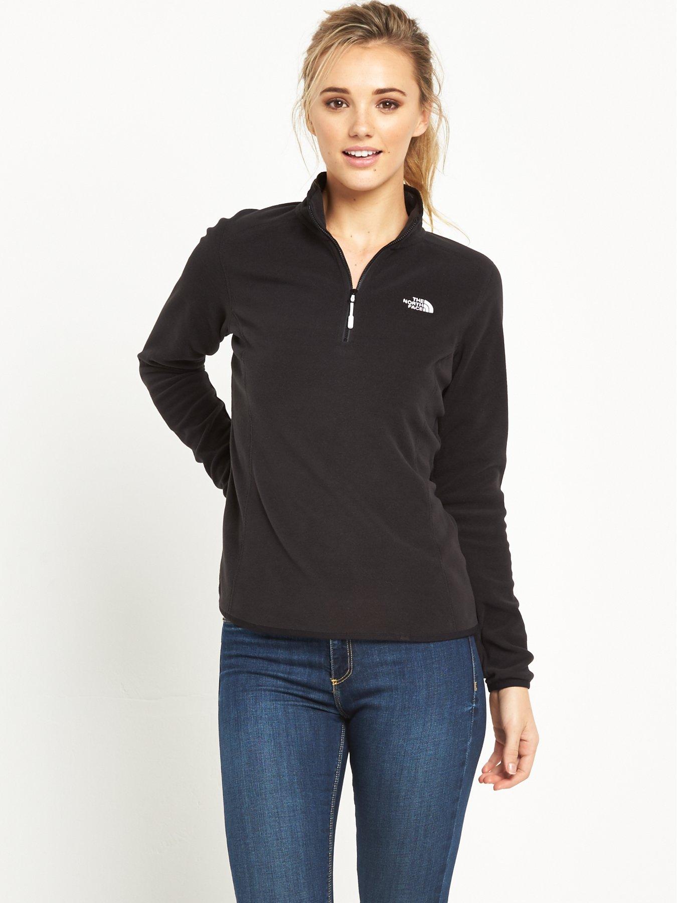 the north face glacier quarter zip fleece