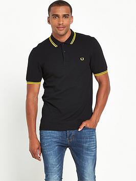 fred-perry-original-twin-tipped-polo-shirt-blackyellow
