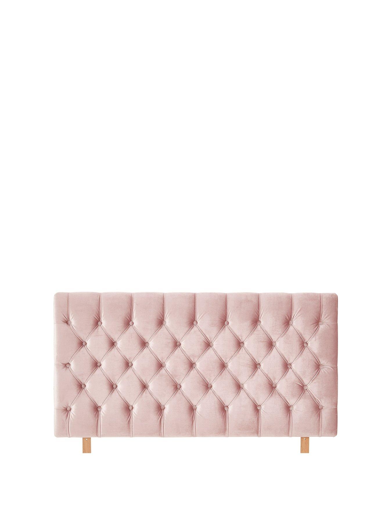 baby pink headboard