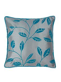 Green Cushions Throws Home Garden Www Littlewoodsireland Ie Leaf Trail Flock Cushion Covers Pair
