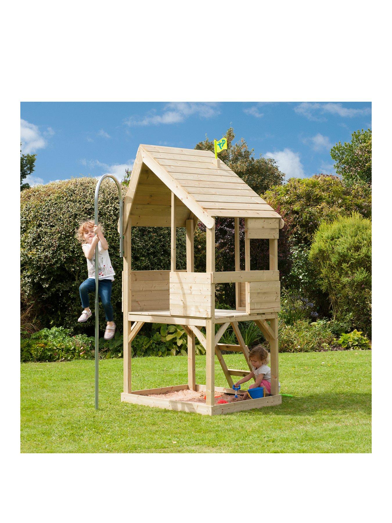 tp chalet wooden playhouse