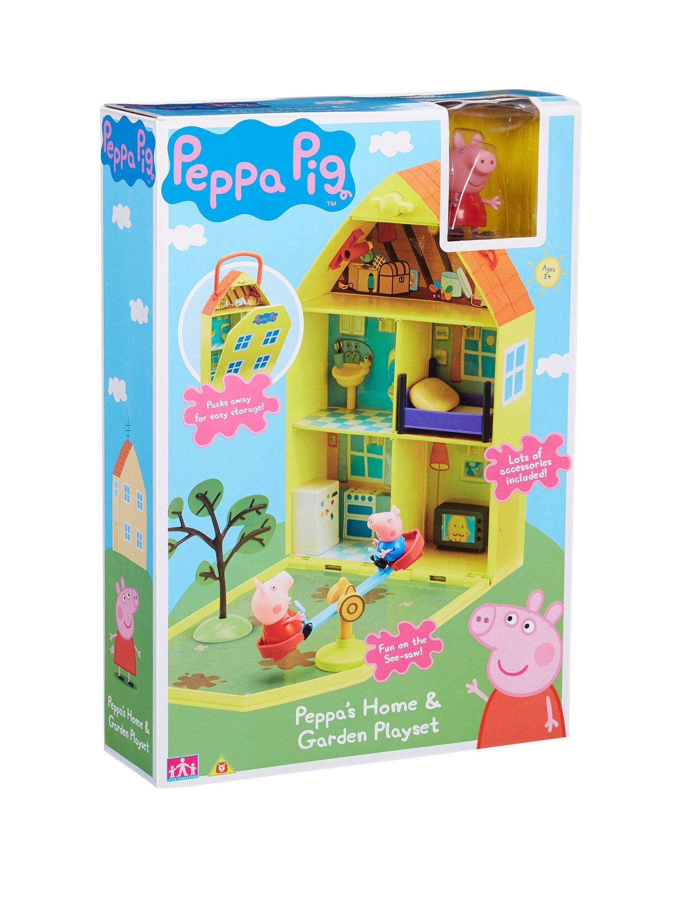 peppa house and garden playset