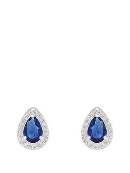 love-gem-sterlingnbspsilver-blue-and-white-cubic-zirconianbsppeardropnbspstud-earrings