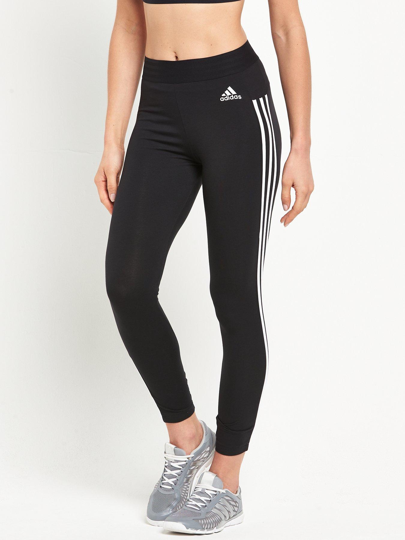 adidas essential 3 stripe leggings