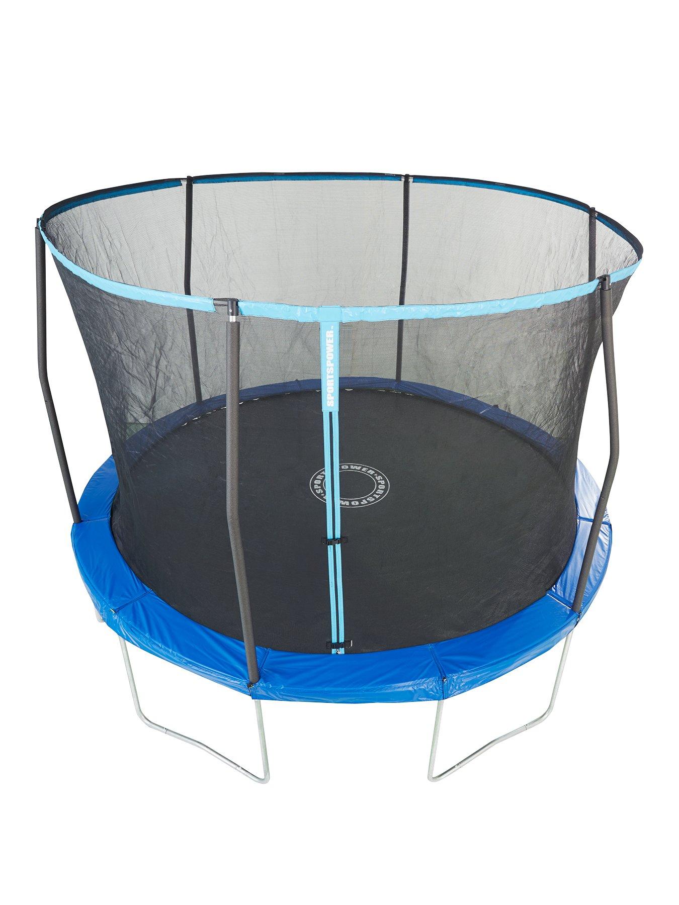 Sportspower Easi Store 8ft Trampoline With Enclosure Blue Green