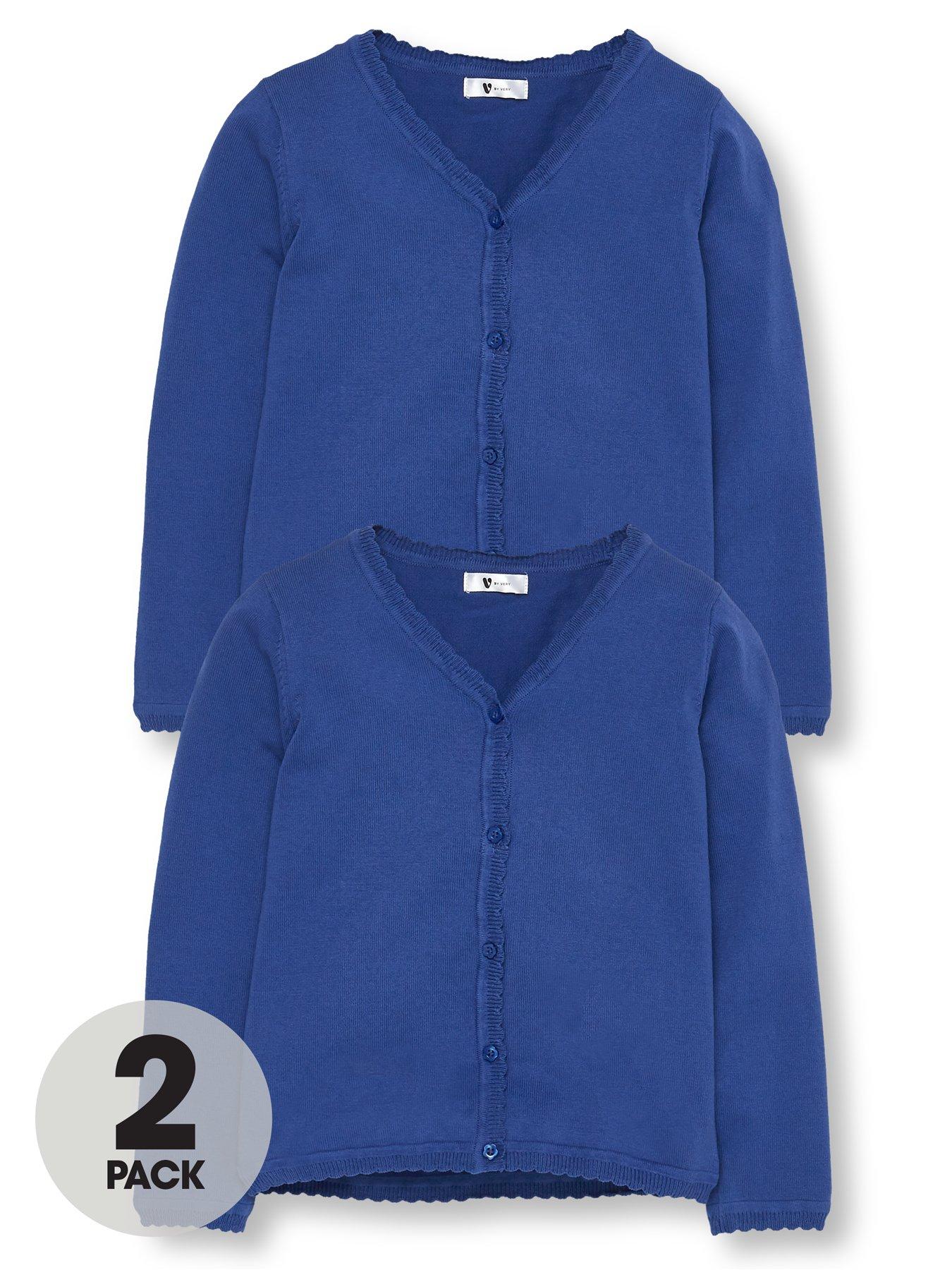 royal blue school cardigan