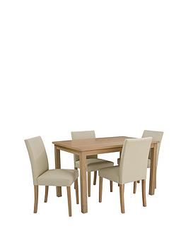 home-essentials--nbspprimo-120-cm-dining-table-4-faux-leather-chairs