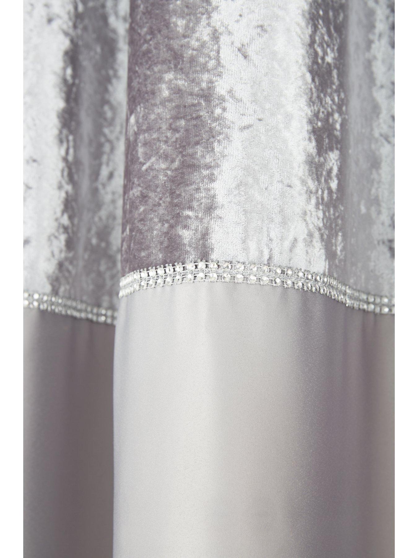 Amelie Crushed Velvet Lined Eyelet Curtains Littlewoodsireland Ie