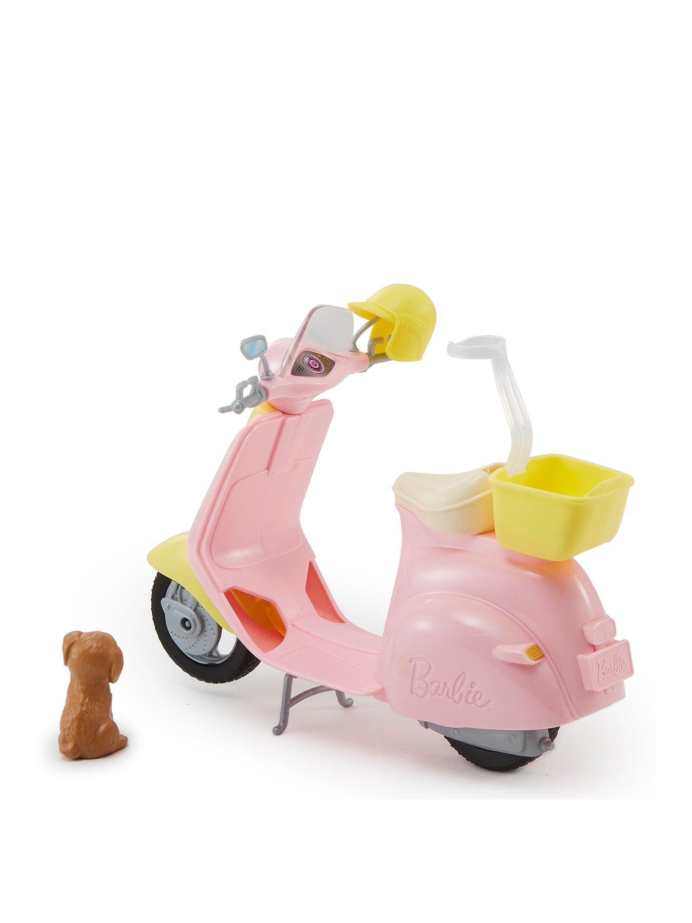 barbie scooter with puppy