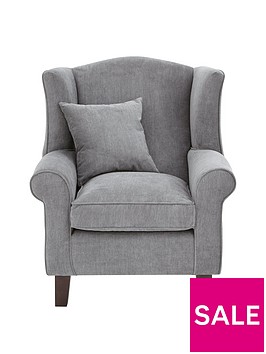 dentonnbspgrace-chenille-fabric-wing-chair