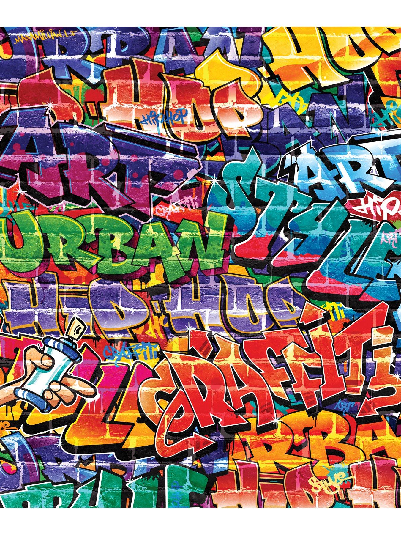 Walltastic Graffiti Wallpaper Mural Littlewoodsireland Ie
