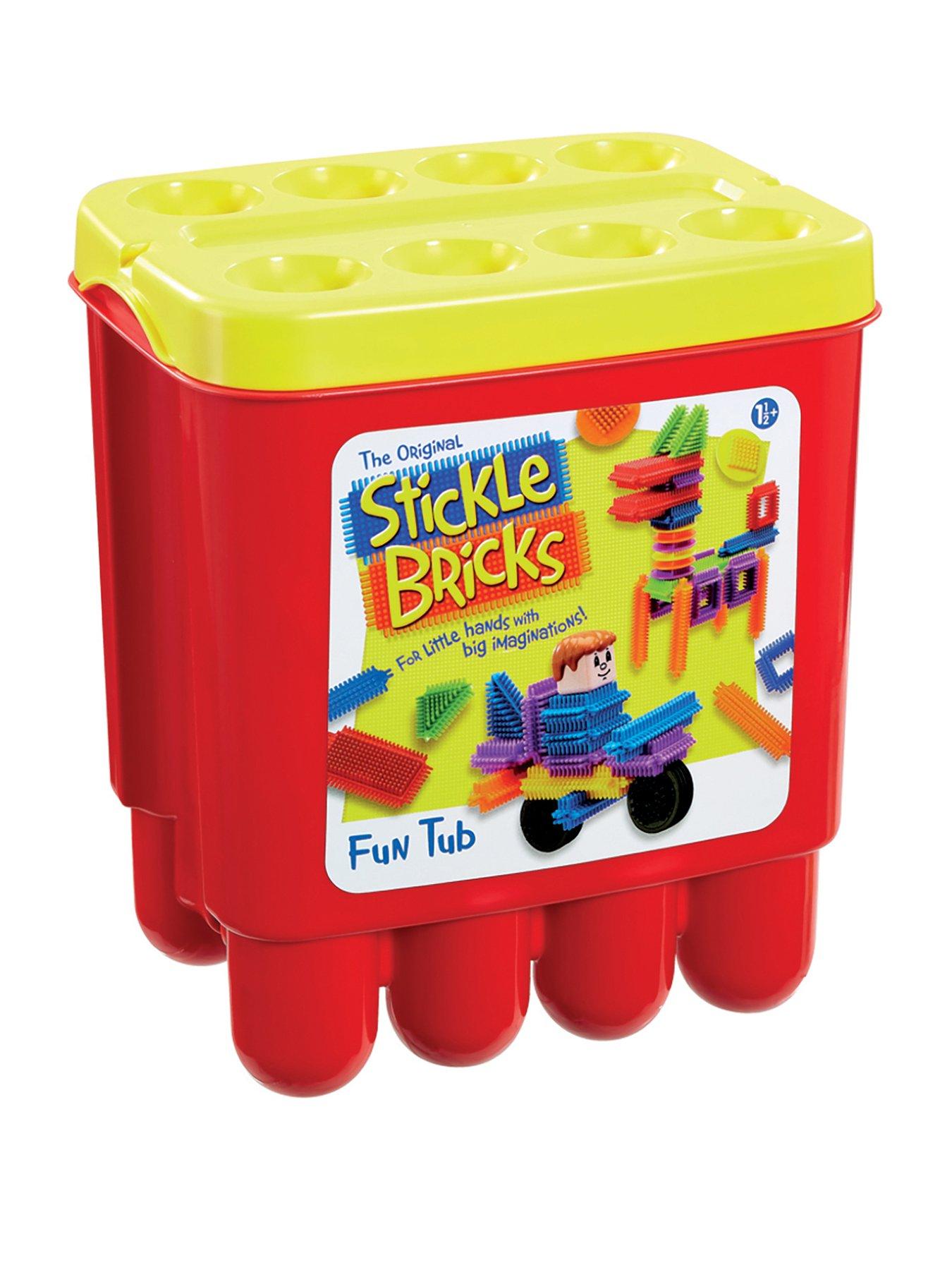 stickle bricks big red bucket