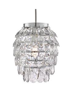 Ceiling Lights Spotlights Home Lighting Littlewoods Ireland Pinele Clear Beaded Easy Fit Pendant