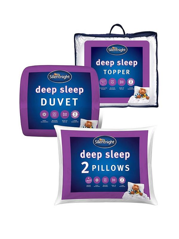 Double Branded Bedding Silentnight Warm /& Cosy 13.5 Tog Duvet /& Deep Sleep Pillow Pair
