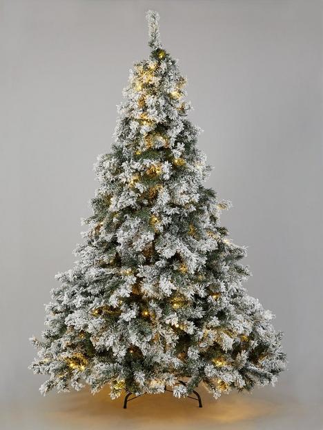 6ft-flocked-pre-lit-downswept-pine-christmas-tree
