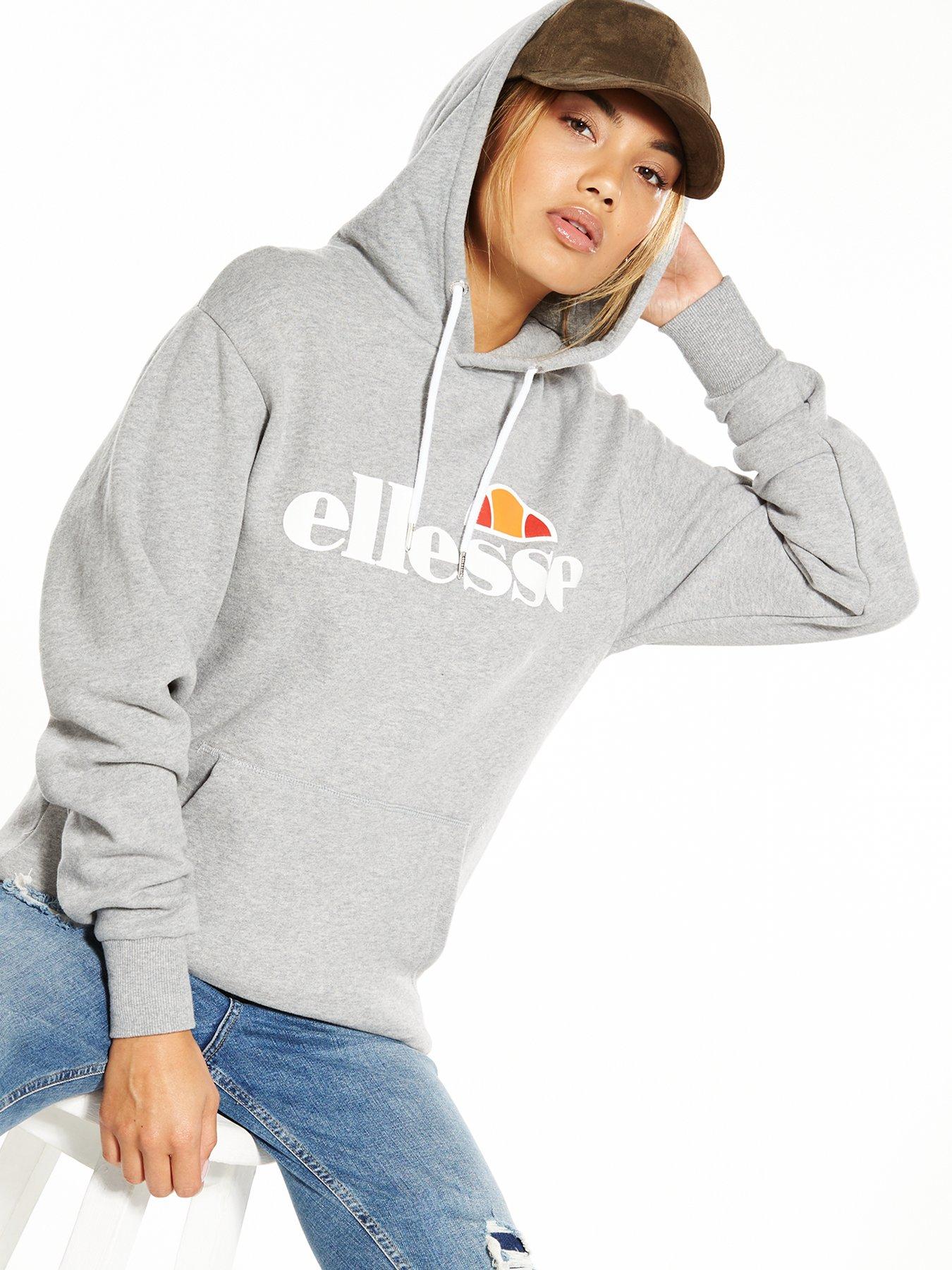 ellesse grey hoodie womens