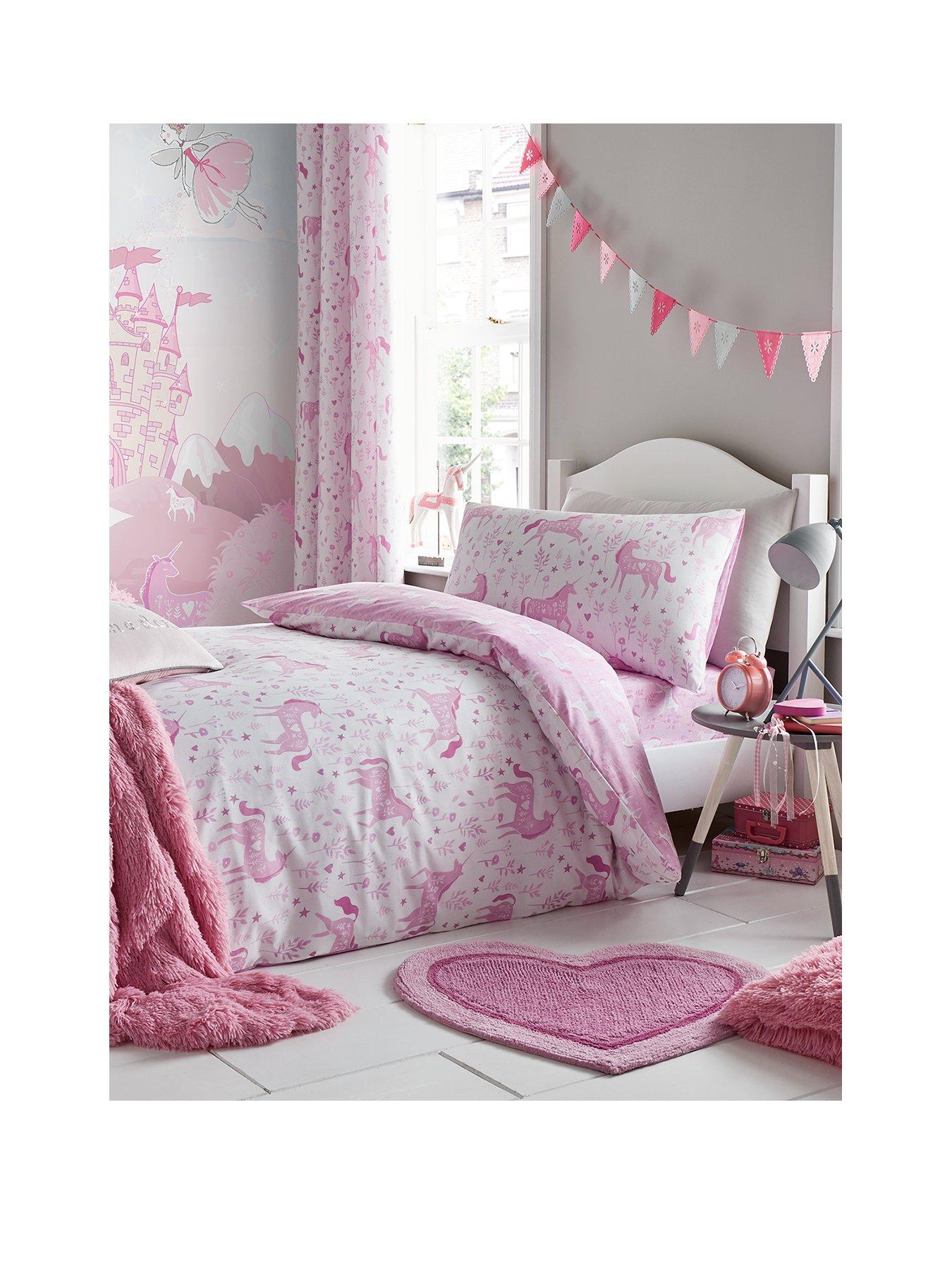 Catherine Lansfield Folk Unicorn Duvet Cover Set