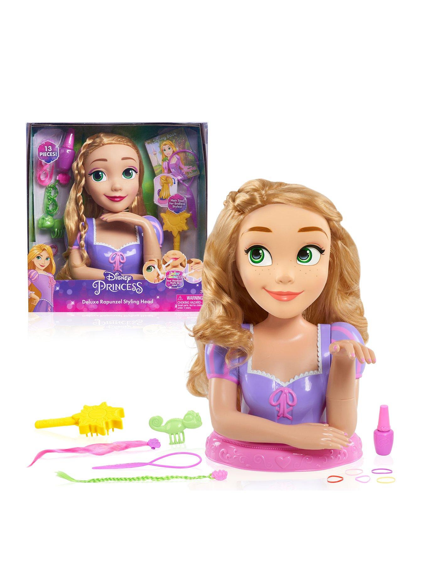 rapunzel long locks styling head