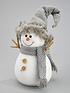 30cmnbspgrey-plush-snowman-christmas-decorationback