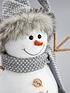 30cmnbspgrey-plush-snowman-christmas-decorationoutfit