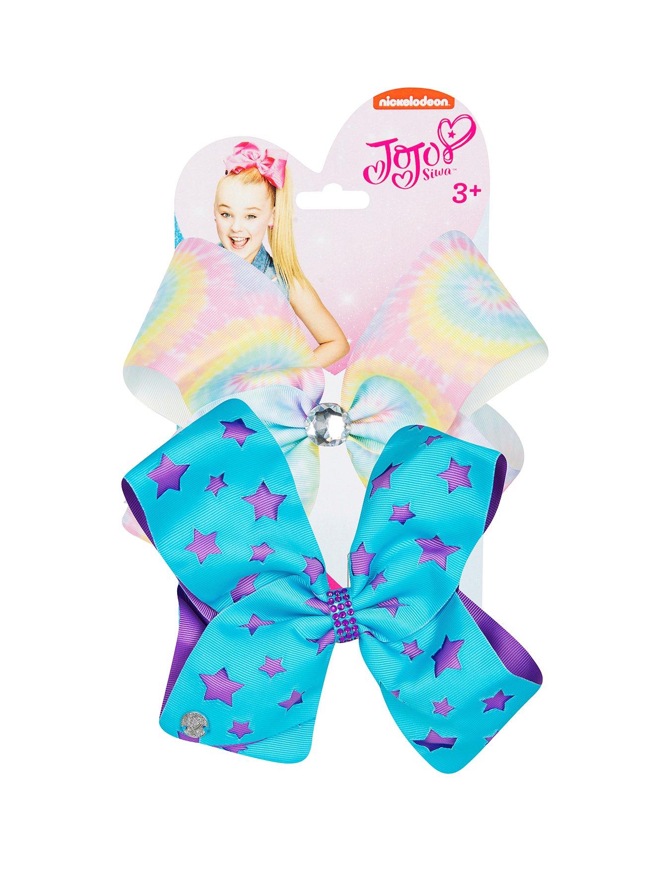1600192548: Jo Jo Siwa Jo Jo Siwa Signature Bow Twin Pack - Tie Dye & Stars