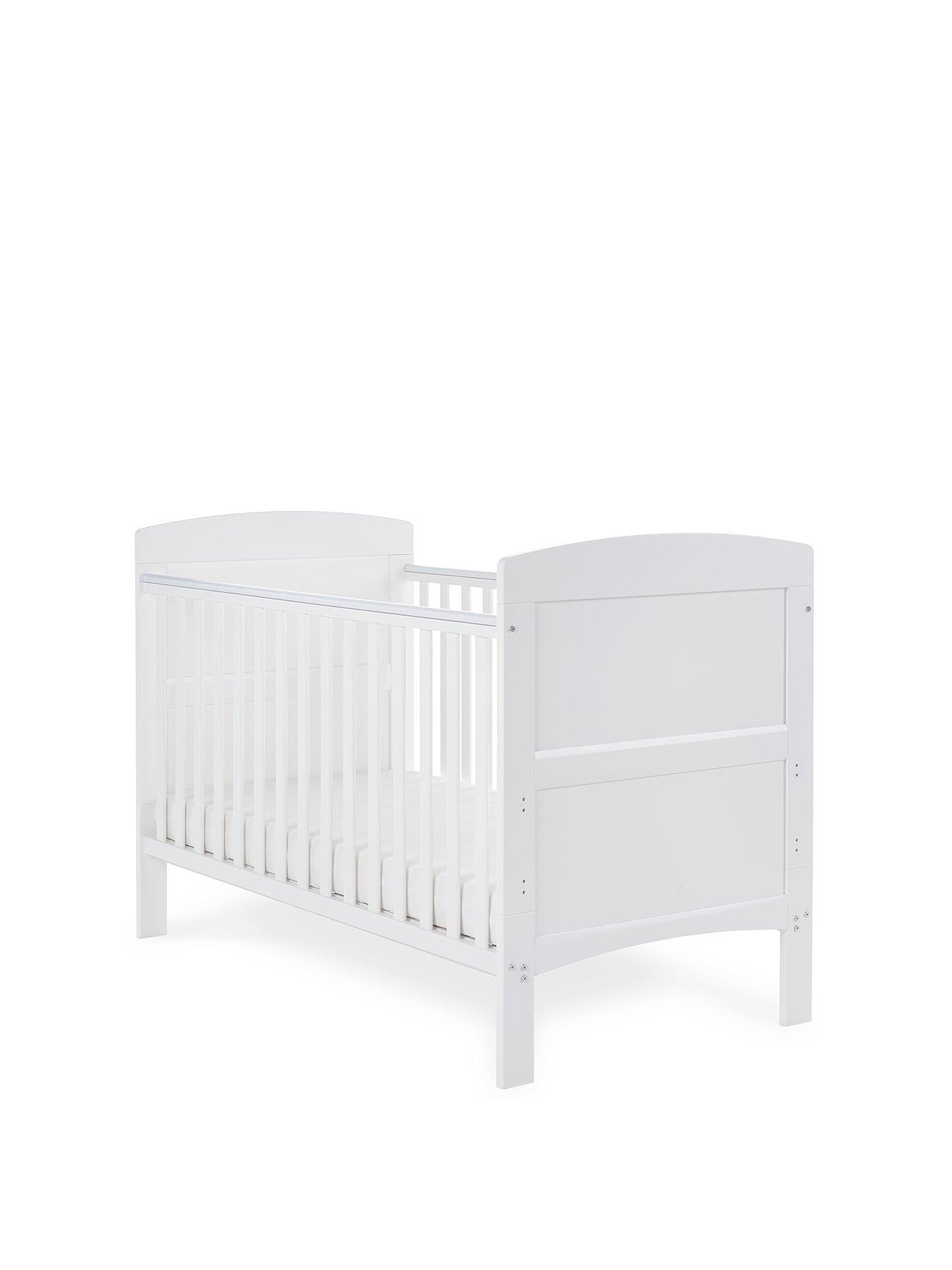 obaby grace cot bed walnut