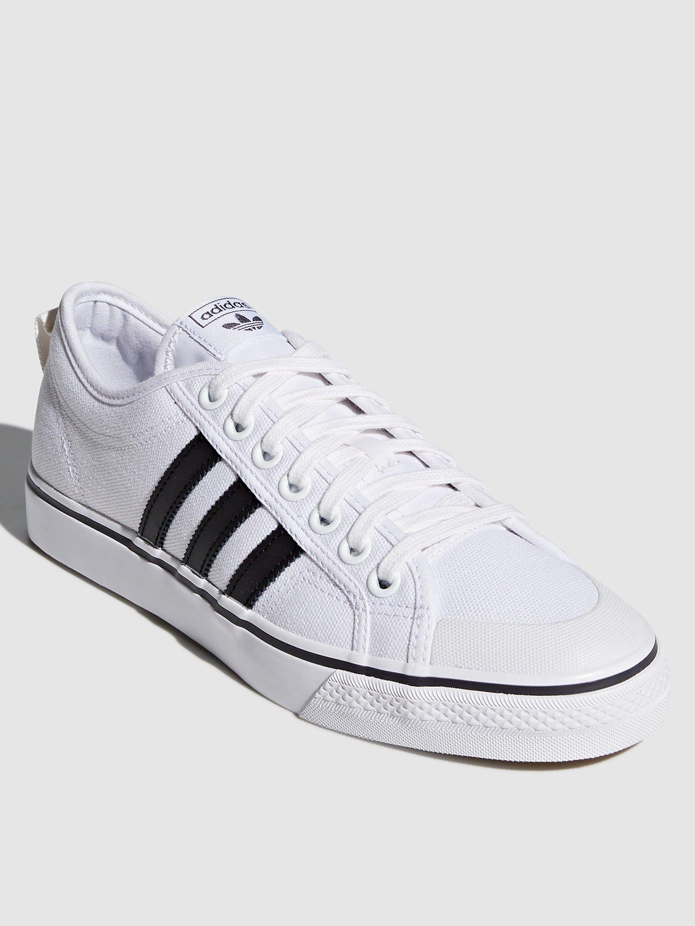 mens white nizza trainers