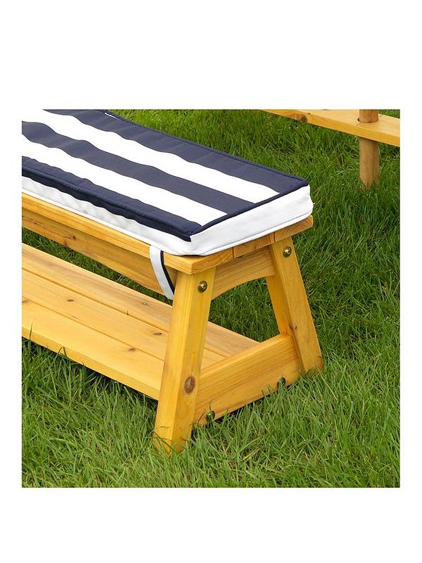 Kidkraft Outdoor Picnic Table Bench, Kidkraft Outdoor Picnic Table Bench Set With Cushions Umbrella